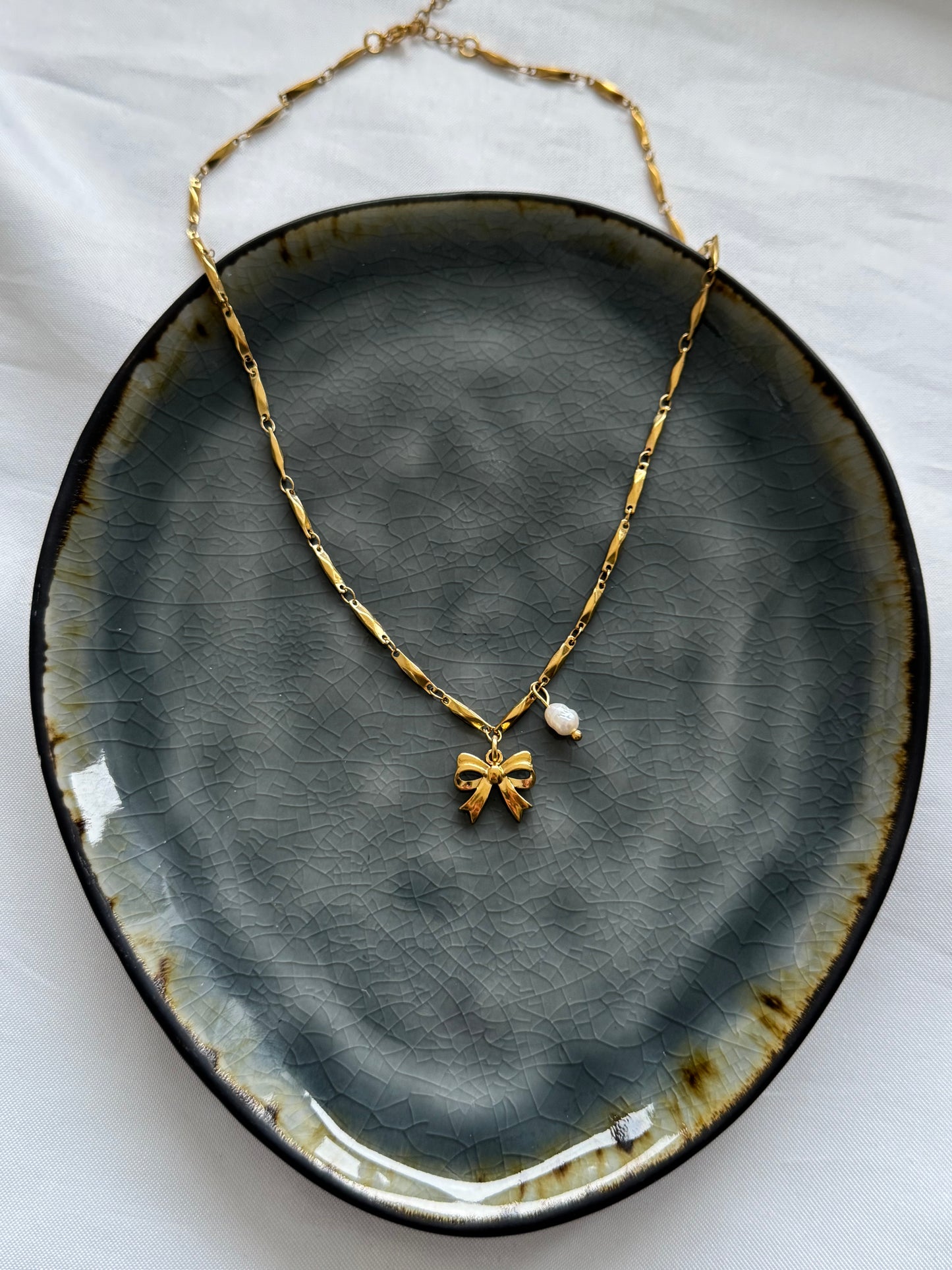 ‘DJARA’ ketting - goud/zilver