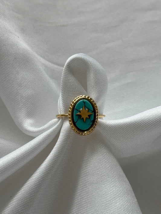 ‘AQUA’ ring - goud