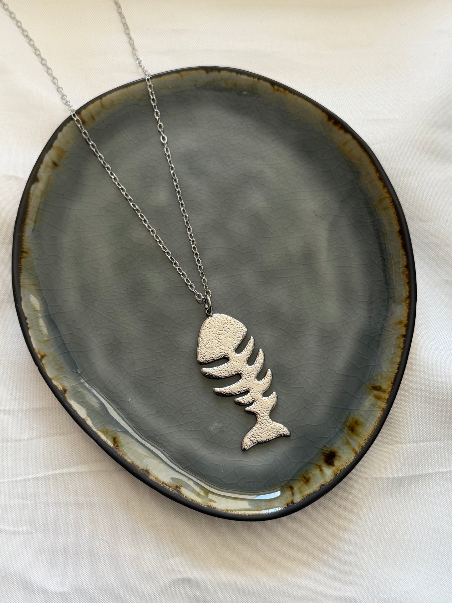 ‘FISHY’ ketting - goud/zilver