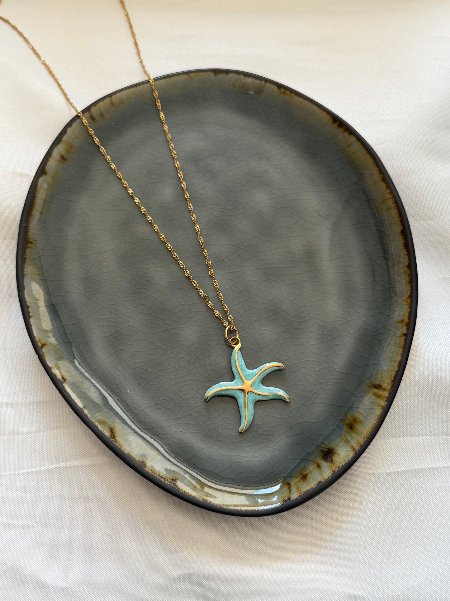 ‘AQUA’ ketting - goud