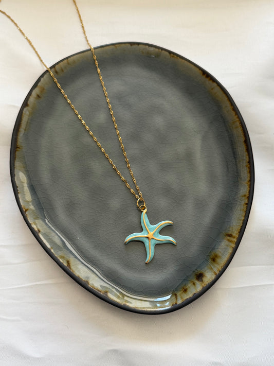‘AQUA’ ketting - goud