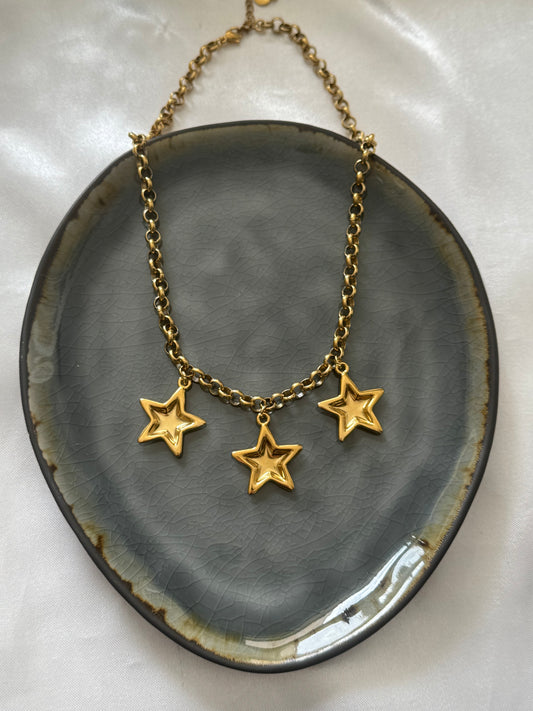 ‘CLASSY STAR’ ketting - goud