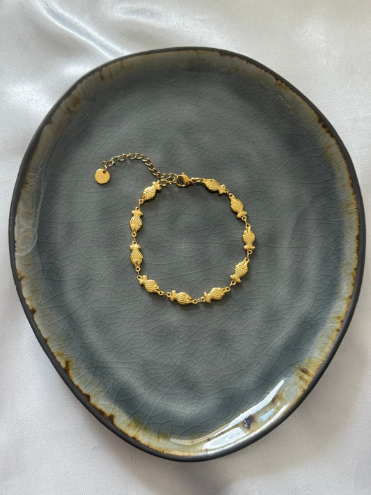 ‘FISH’ armband - goud
