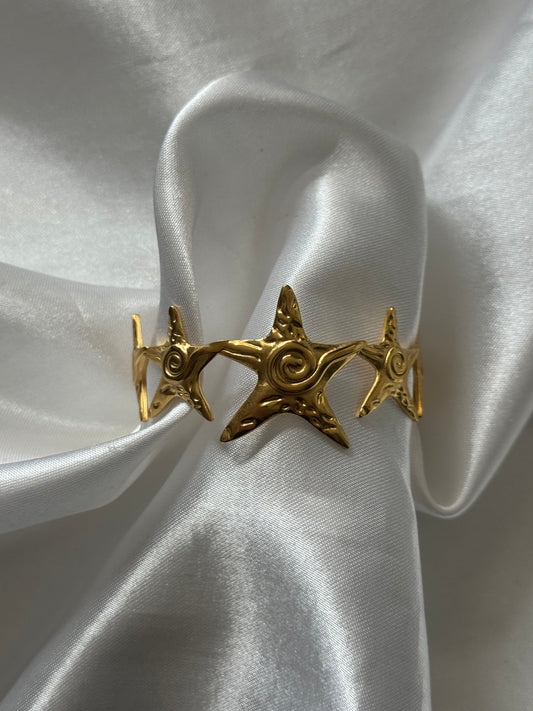 ‘CELINA’ bangle - goud/zilver