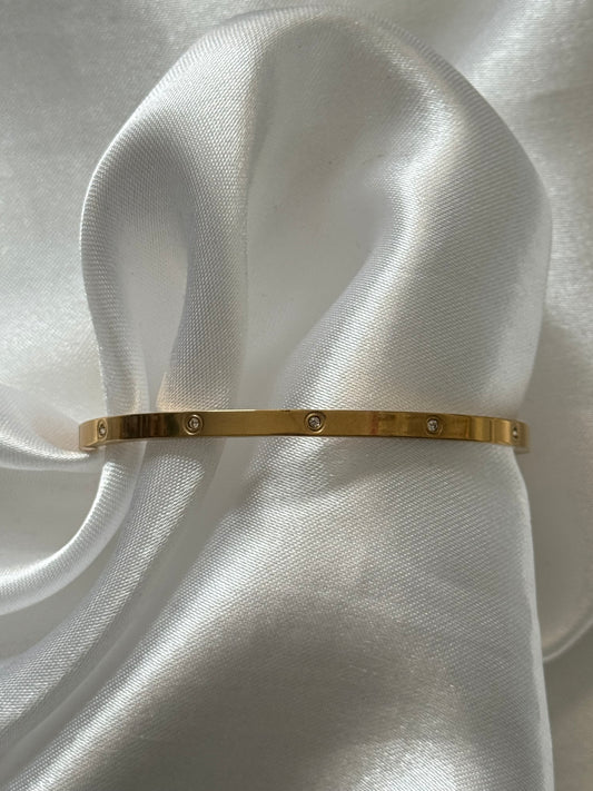 ‘SPARKLE’ bangle - goud/zilver