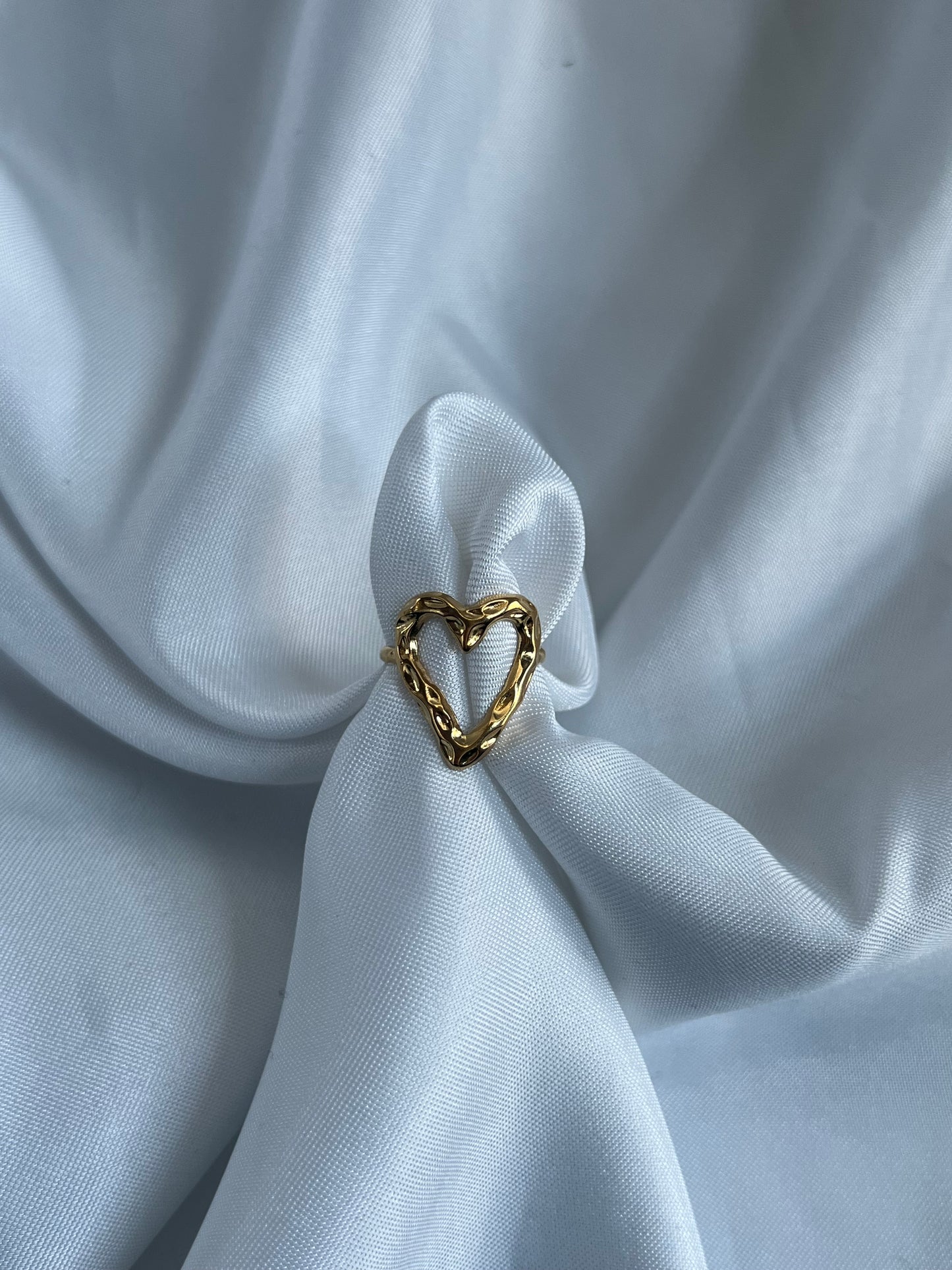 Melted love ring - goud / zilver