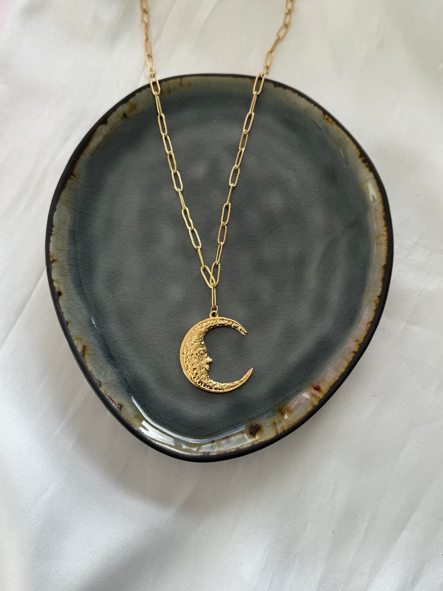 ‘MOON’ ketting - goud