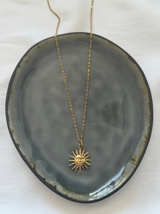 ‘HELLO SUNSHINE’ ketting - goud/zilver