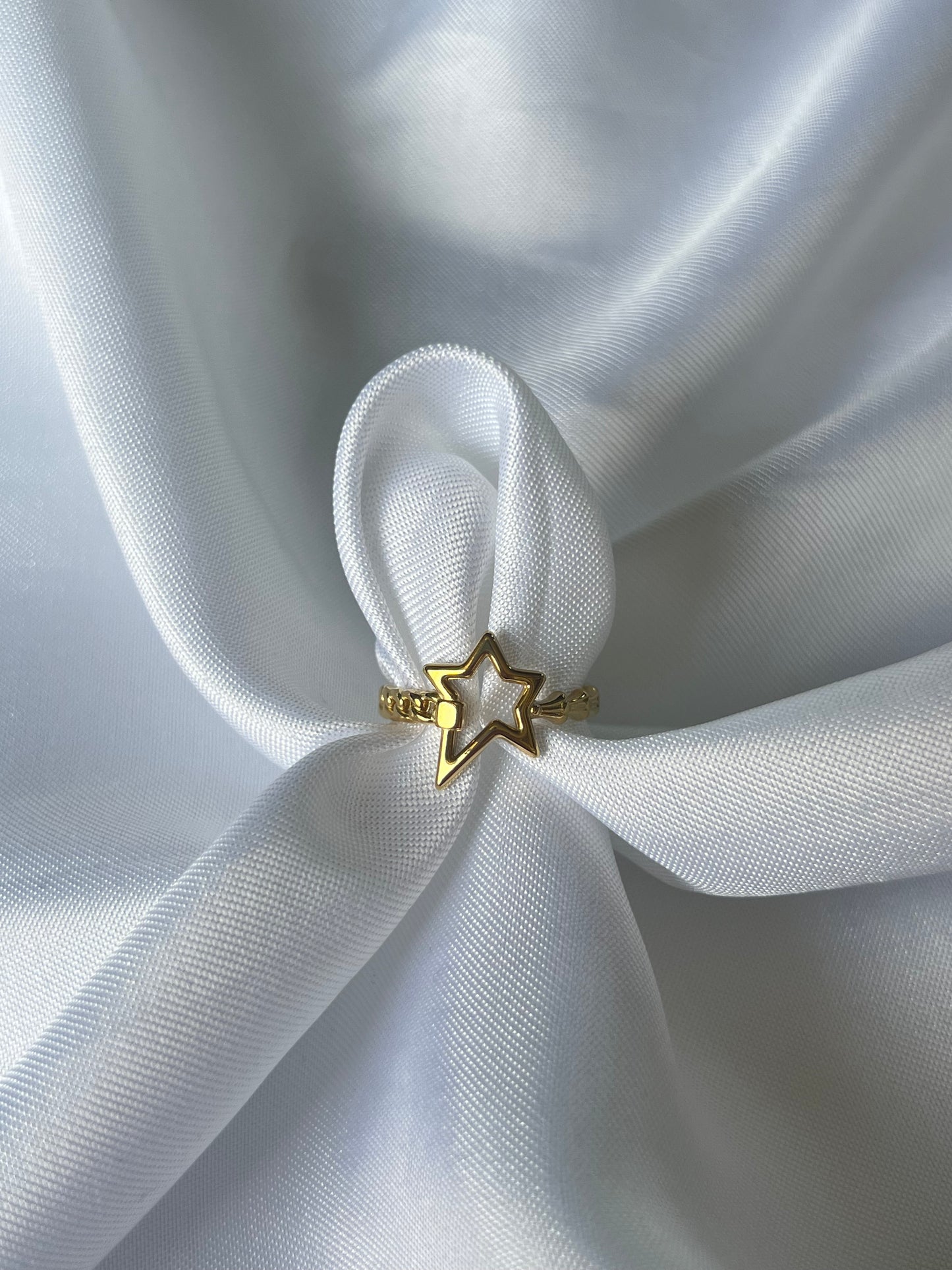 ‘FUNKY STAR’ ring - goud/zilver