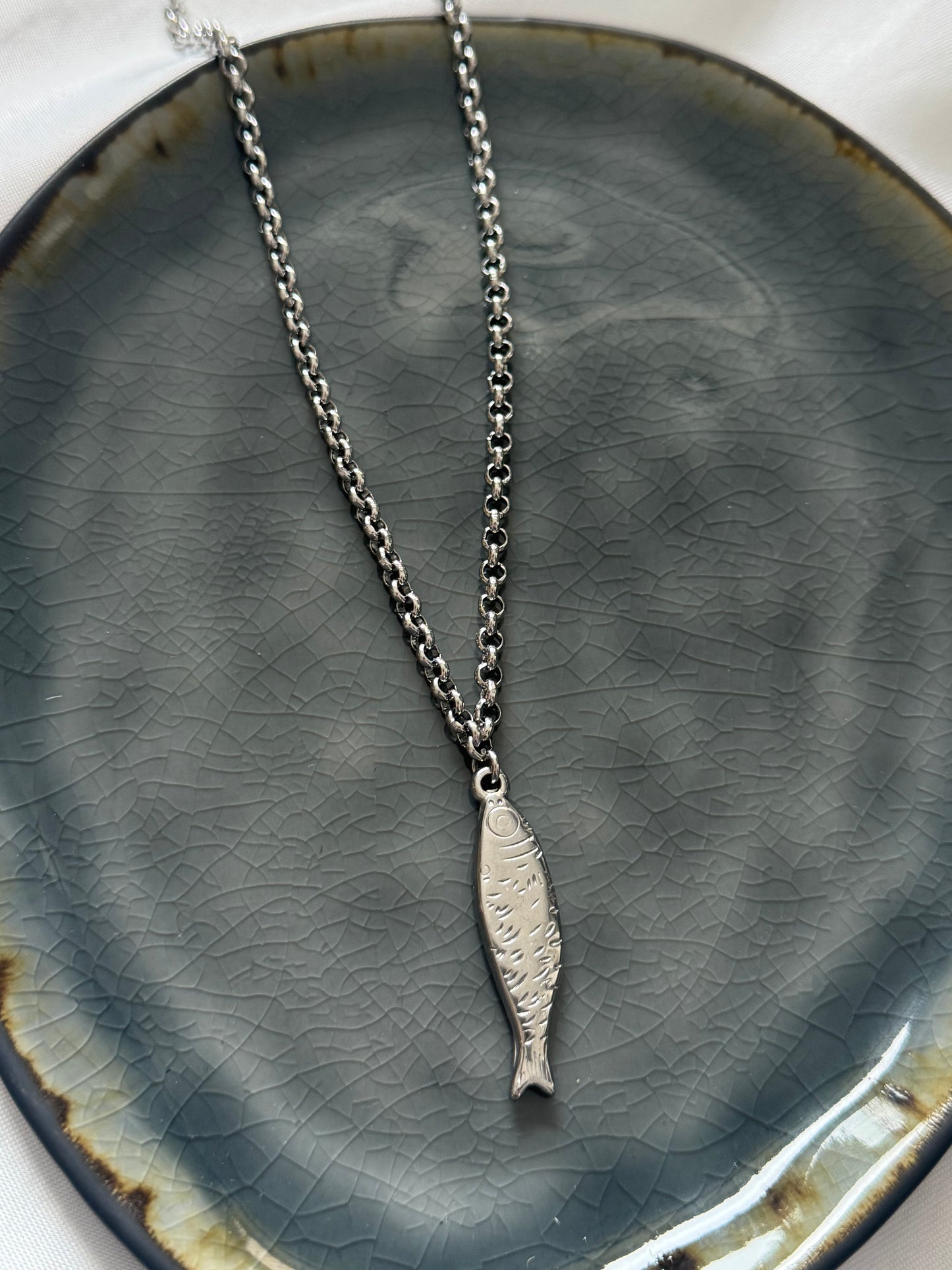 ‘SILVER FISH’ ketting - zilver