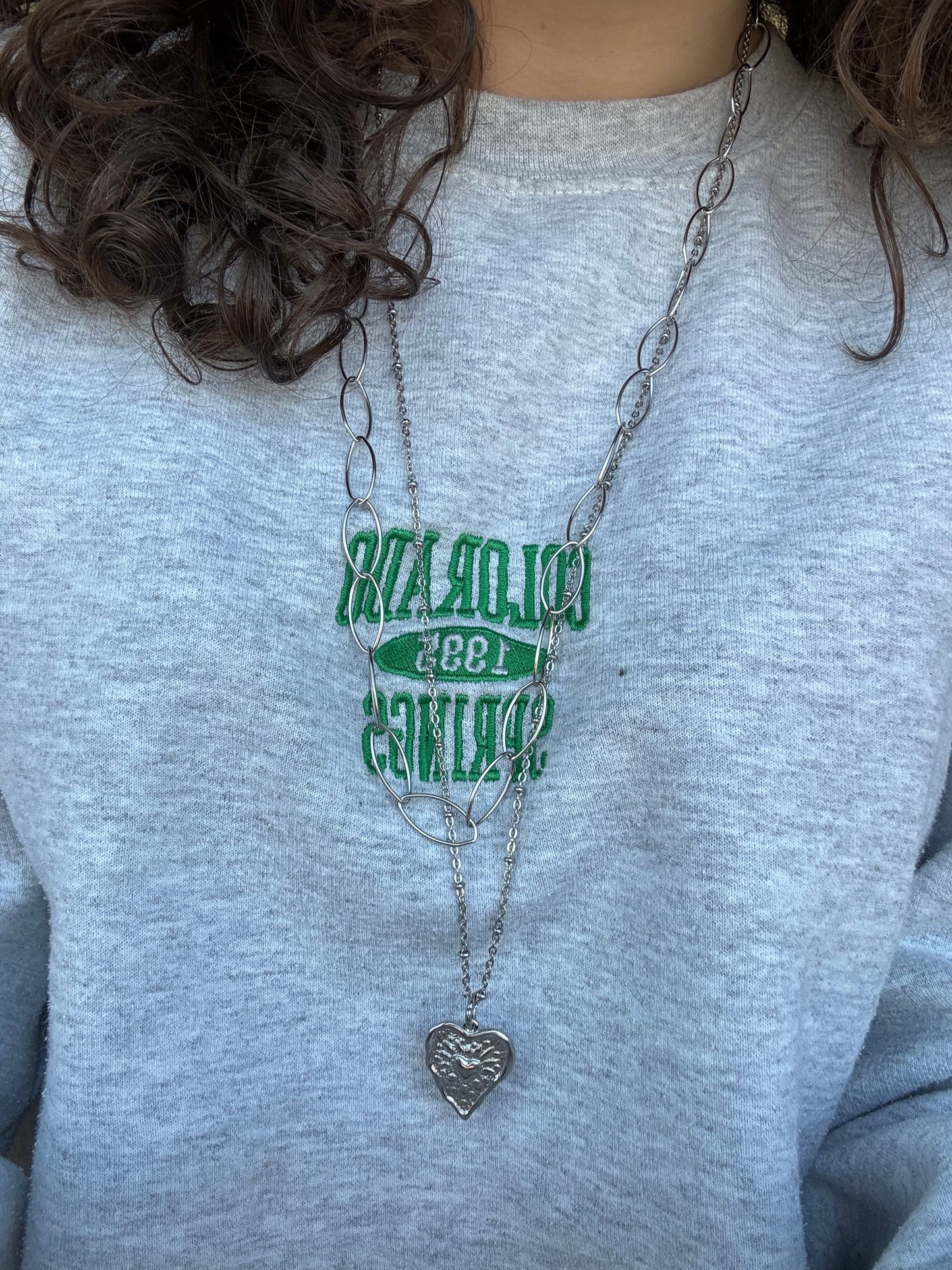 ‘MELTED LOVE’ ketting - goud/zilver