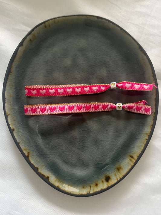 ‘HARTJES’ lint armbandjes