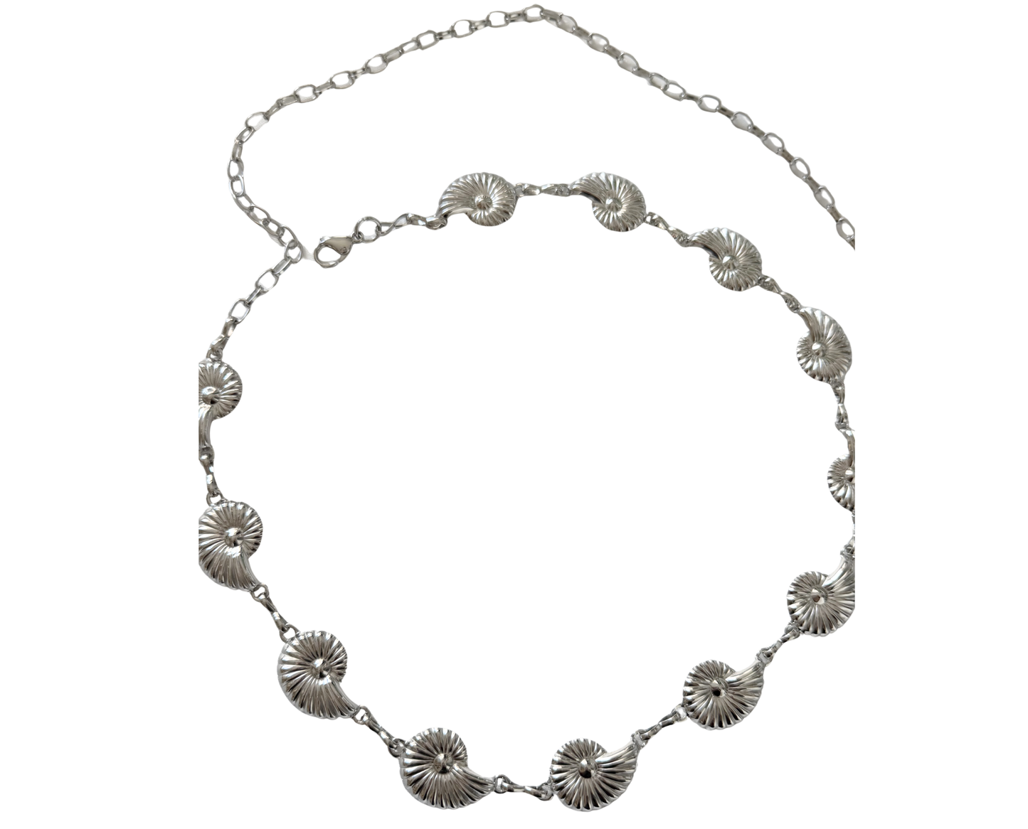 ‘SHELL YEAH’ belly chain - goud/zilver