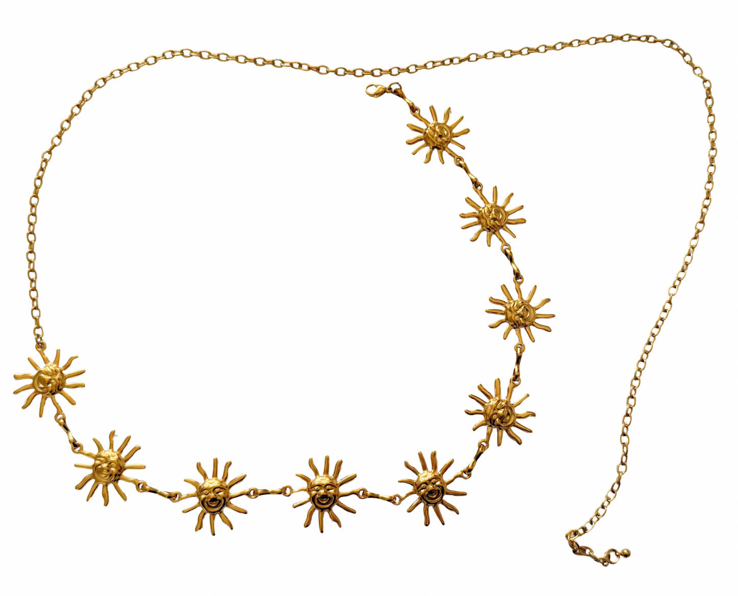 ‘HELLO SUNSHINE’ belly chain - goud/zilver