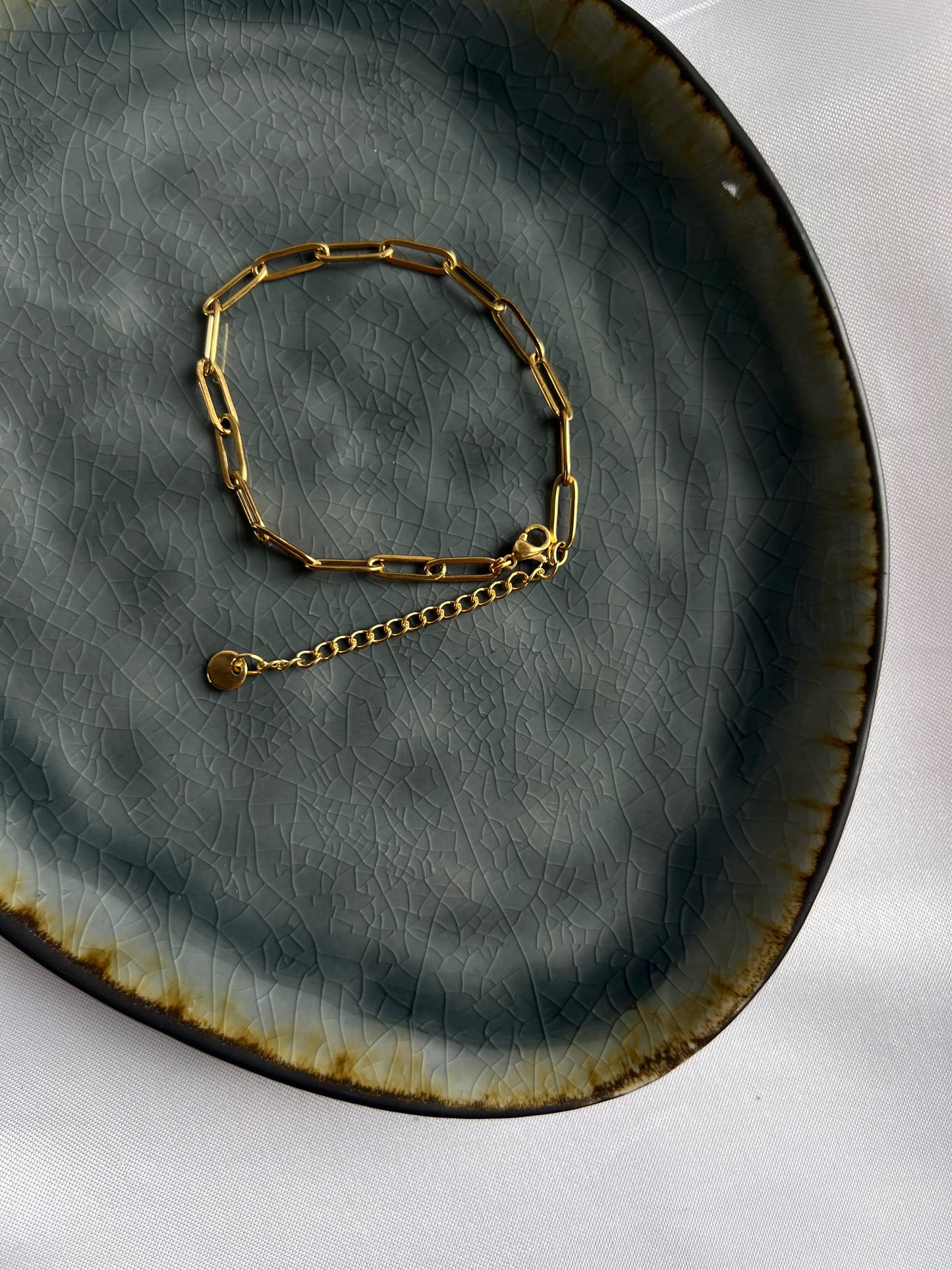 Basic schakelarmband - goud/zilver